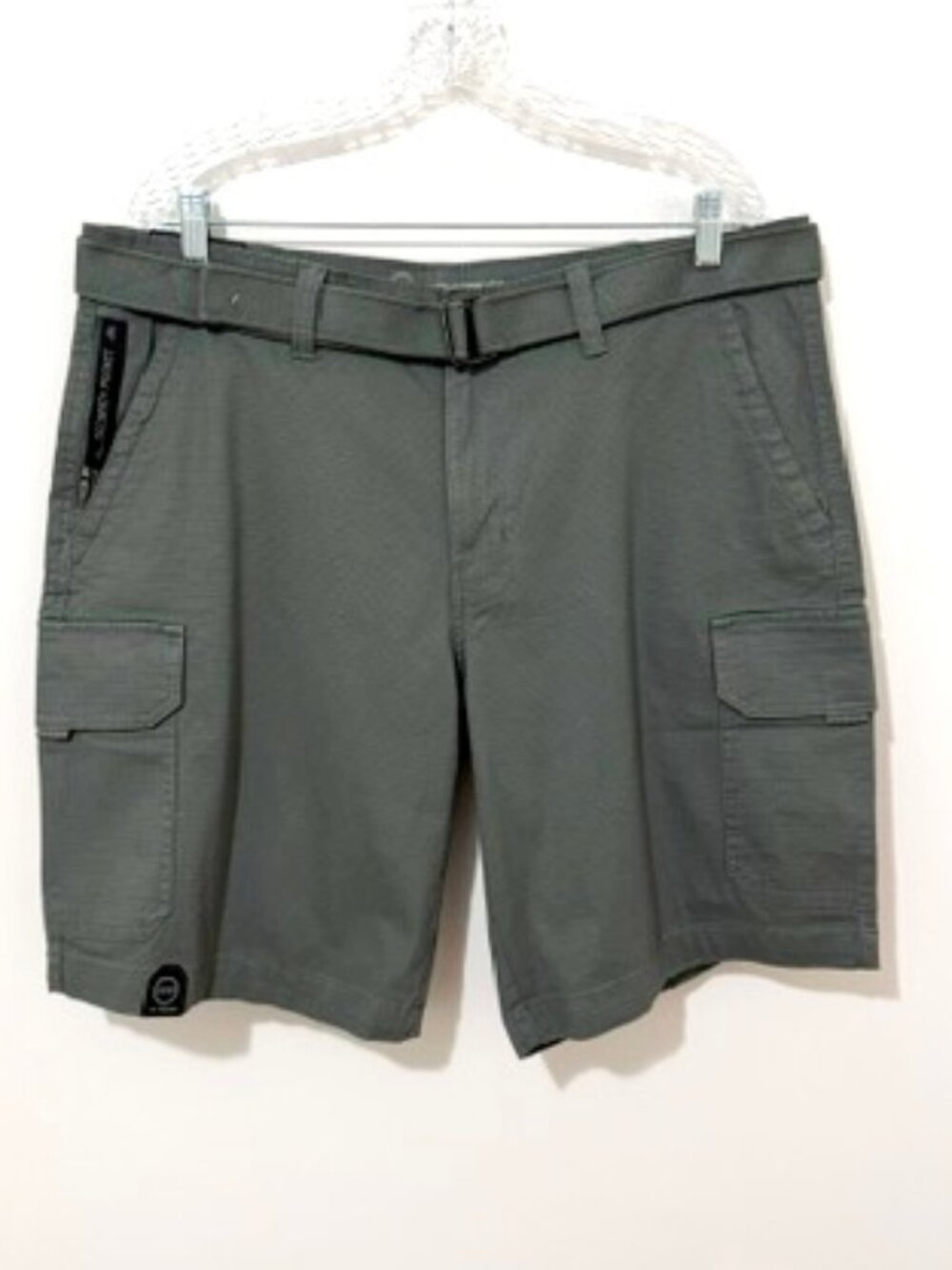 Weatherproof Everyday Cargo Shorts Belted Rip-Stop Fabric Men's Size 38 NWT